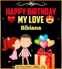 GIF Happy Birthday Love Kiss gif Bibiana